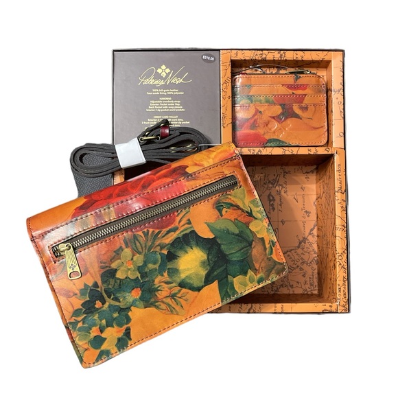 🆕 PATRICIA NASH Leather Locri Floral Multicolor Handbag & Wallet Gift Set - Picture 2 of 10